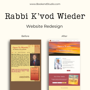 Rabbi K'vod Wieder old and new website