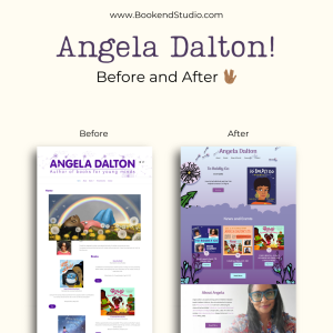 Angela Dalton before and after website design