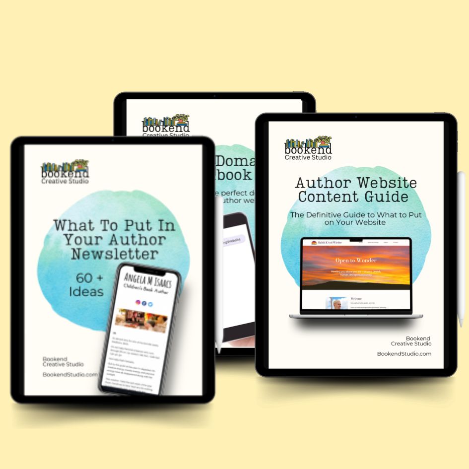 Free guides for authors on websites, newsletters, and marketing